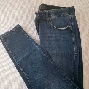 Torrid Premium Blue Skinny Jeans | Size 16R | Mid Wash Stretch Denim